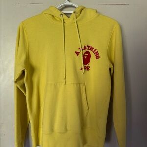 BAPE Yellow Hoodie - Size small - 9/10 condition!